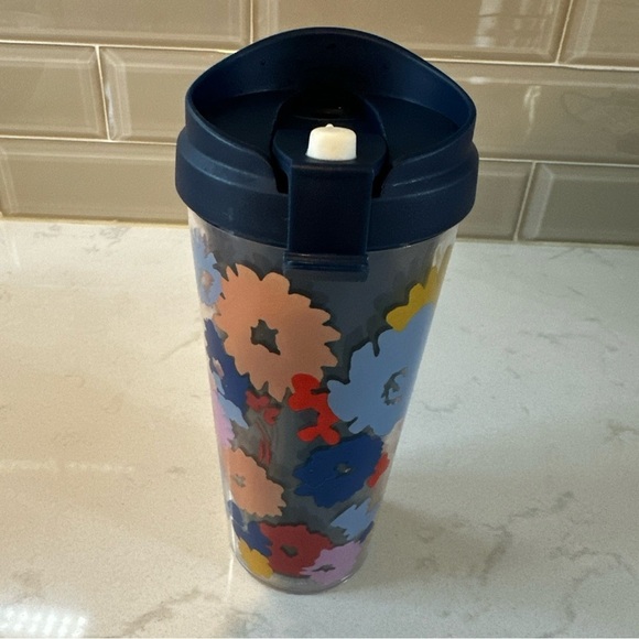 EUC Kate Spade New York Thermal Mug 16oz Swing Flora Beverage Tumbler - Picture 4 of 7